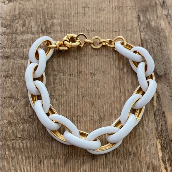 J. Crew Jewelry - J Crew white and gold bracelet Never been worn! J. Crew Jewelry - J Crew white and gold bracelet Never been worn!